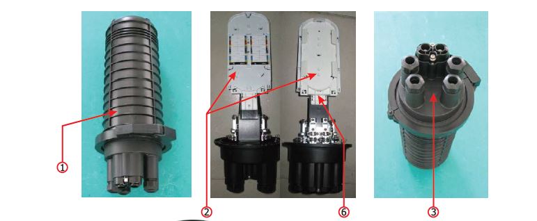 Polypropylene Dome type Fibre Optic Splice Closure 230 mm 4.0_1