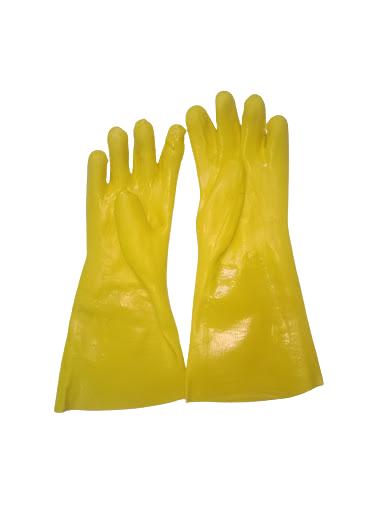 Full Finger PVC Safety Gloves S, M, L_0