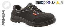 BS9021 Nubuck Leather Steel Toe 200 J Safety Shoes Black_0