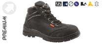 BS9022 Nubuck Leather Steel Toe 200 J Safety Shoes Black_0