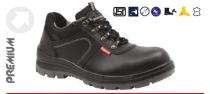 BS9031 CG Smooth Leather Steel Toe 200 J Safety Shoes Black_0