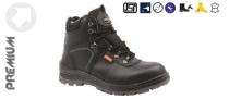 BS9032 CG Smooth Leather Steel Toe 200 J Safety Shoes Black_0
