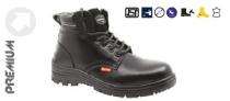 BS9034 CG Smooth Leather Steel Toe 200 J Safety Shoes Black_0