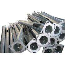 KPC 10 m Single, Double, Three, Ring Galvanized Iron Octagonal Poles_0