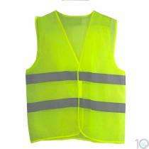 Nylon Safety Jackets S, M, L Without Sleeves Green_0