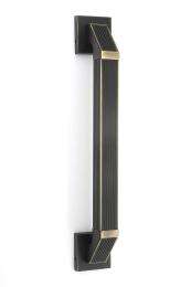 Indeed Aluminium Rectangular Door Handles Antique Design 25 Brass_0