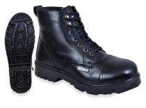 COFFER 5012 Leather Puff Toe Safety Shoes Black_0