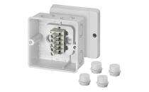 HENSEL DM 9045 98 x 98 x 61 mm Surface Mounted 4 Way Junction Boxes_0