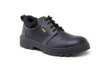 JAMA JS012 CG Leather Steel Toe Safety Shoes Black_0