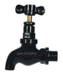 Annapurna Cast Iron Taps Polished Wall Mounted_0