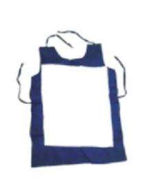 Cotton and Leather Aprons 24 x 42, 24 x 48 inch Blue, White_0