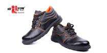 Hillson Beston Real Leather Steel Toe Safety Shoes Black_0