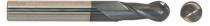Rohit 4 - 12 mm Drill Bits 2-Flute Ball Nose 402 50, 75, 100 mm_0
