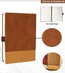 FUZO Soft Ribbed PU Notebooks 14.3 x 21.3 cm_0