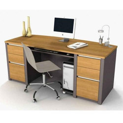 Computer Office Tables Brown Wooden_0