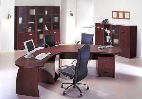 Computer Office Tables Brown Wooden_1