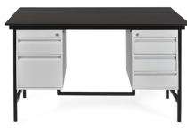 Meghdoot Modular Office Tables Black, White Wooden, Metal_0