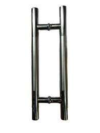 Paisley Stainless Steel H Type Door Handles Chrome_0