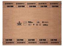 CenturyPly 4 - 25 mm Brown Laminate Matt Fire Retardant_0