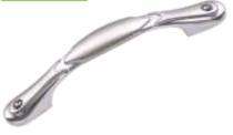 Hippo Zinc Curved Door Handles Satin HP130_0