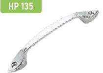 Hippo Zinc Curved Door Handles Satin HP135_0