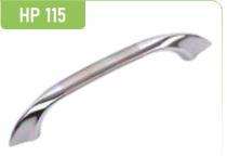 Hippo Zinc Curved Door Handles Satin HP115_0