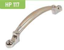 Hippo Zinc Curved Door Handles Chrome HP117_0