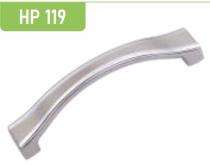 Hippo Zinc Curved Door Handles Chrome HP119_0