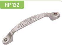 Hippo Zinc Curved Door Handles Antique HP122_0