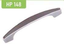 Hippo Zinc Curved Door Handles Chrome HP148_0