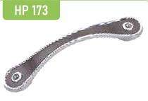 Hippo Zinc Curved Door Handles Satin HP173_0