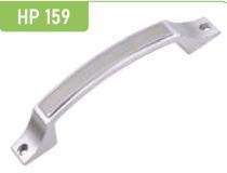 Hippo Zinc Curved Door Handles Antique HP159_0