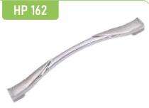 Hippo Zinc Curved Door Handles Satin HP162_0