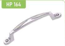 Hippo Zinc Curved Door Handles Chrome HP164_0