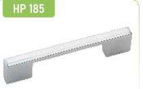 Hippo Zinc Rectangular Door Handles Satin HP185_0