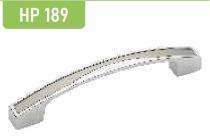 Hippo Zinc Curved Door Handles Chrome HP189_0