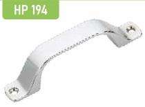 Hippo Zinc Curved Door Handles Chrome HP194_0