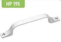 Hippo Zinc Curved Door Handles Antique HP195_0