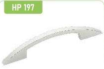Hippo Zinc Curved Door Handles Satin HP197_0