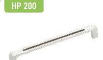 Hippo Zinc Rectangular Door Handles Chrome HP200_0