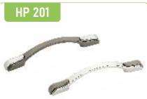 Hippo Zinc Curved Door Handles Antique HP201_0