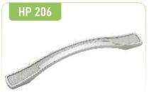 Hippo Zinc Curved Door Handles Chrome HP206_0