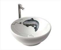Varmora Wash Basin Lake Fish Countertop_0