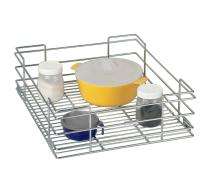 Aerovel Stainless Steel Square Basket Kitchen Storage Organiser_0