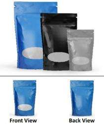 Yug Industries Oval Shape Window Plastic Stand Up Zipper 50 - 1000 gm Laminated Pouch_0