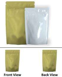 Yug Industries Both Side Glossy Plastic Stand Up Zipper 50 - 1000 gm Laminated Pouch_0