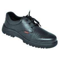 Karam Leather Steel Toe Safety Shoes Black_0