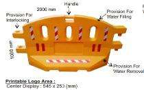 Tradewell PVC Barricade Road Barrier AXN-PPB-2M-WFB_0