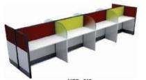 Workstation Office Tables White Wooden_0