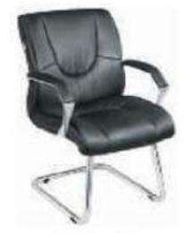 Non Revolving Black 460 x 510 x 420 mm Office Chairs_0